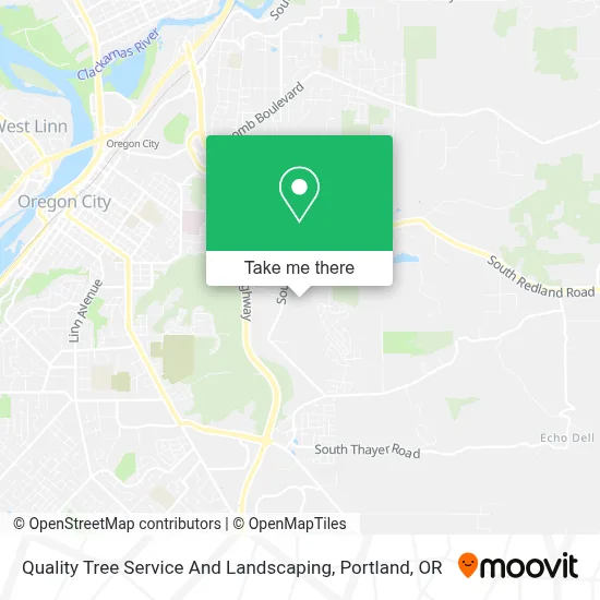 Quality Tree Service And Landscaping map