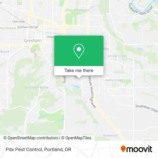 Pdx Pest Control map