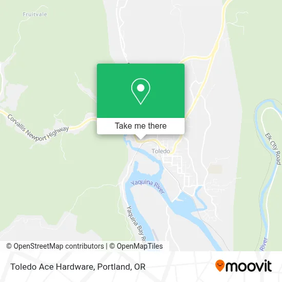 Toledo Ace Hardware map