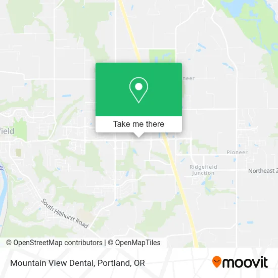 Mountain View Dental map
