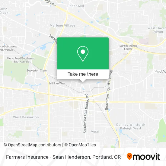 Farmers Insurance - Sean Henderson map