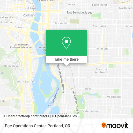 Pge Operations Center map