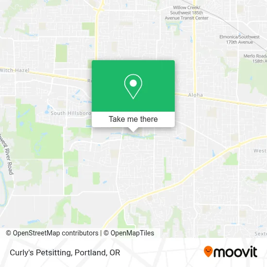 Curly's Petsitting map