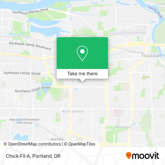 Chick-Fil-A map