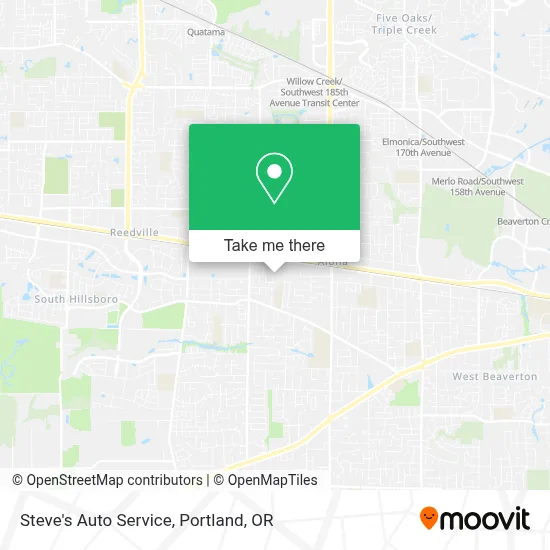 Steve's Auto Service map