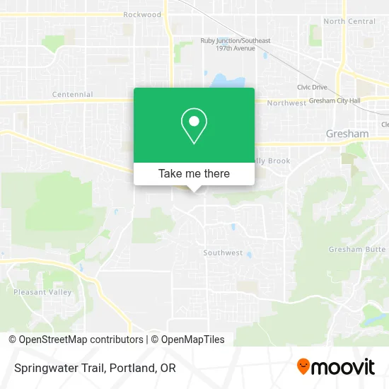 Springwater Trail map