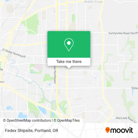 Fedex Shipsite map