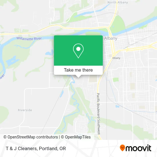 T & J Cleaners map