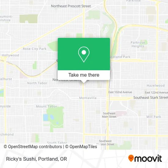 Ricky's Sushi map