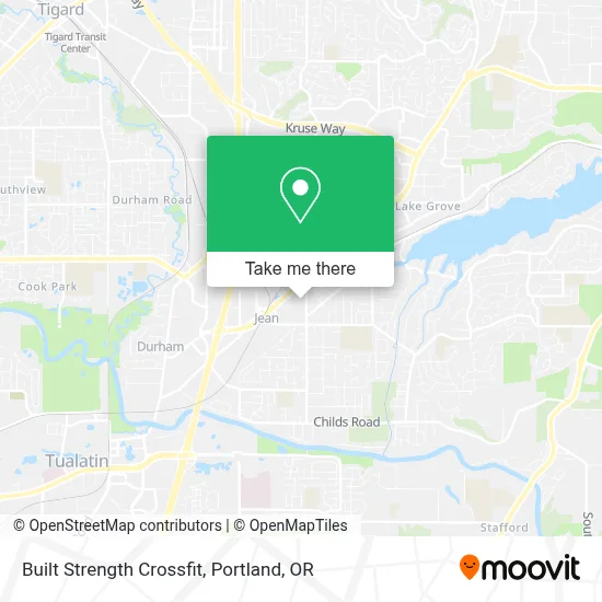 Built Strength Crossfit map