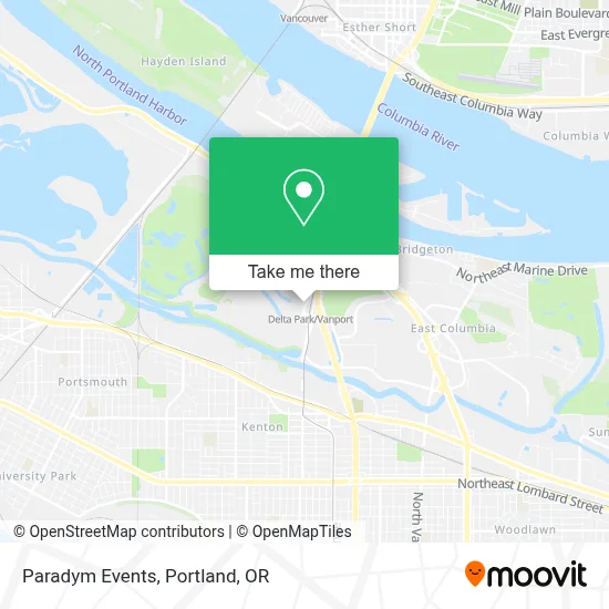 Paradym Events map
