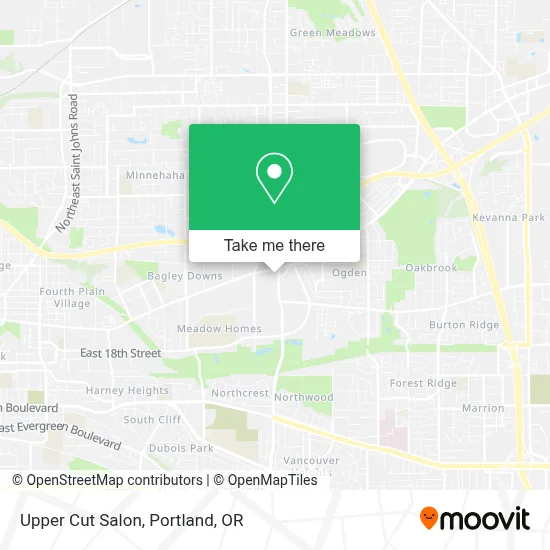 Upper Cut Salon map