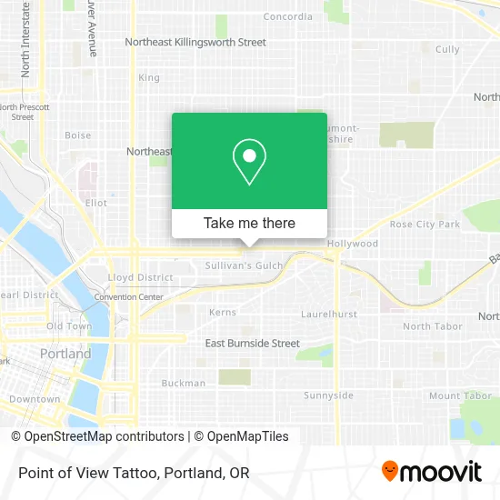 Point of View Tattoo map