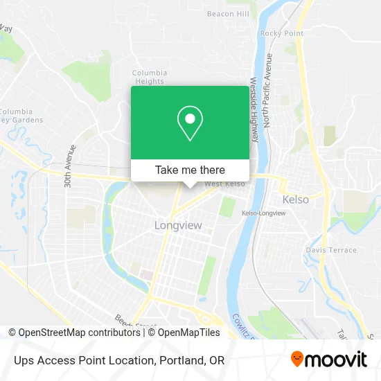 Ups Access Point Location map