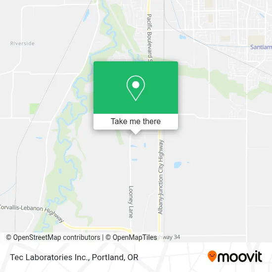 Tec Laboratories Inc. map
