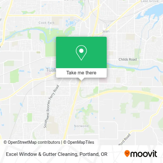 Excel Window & Gutter Cleaning map
