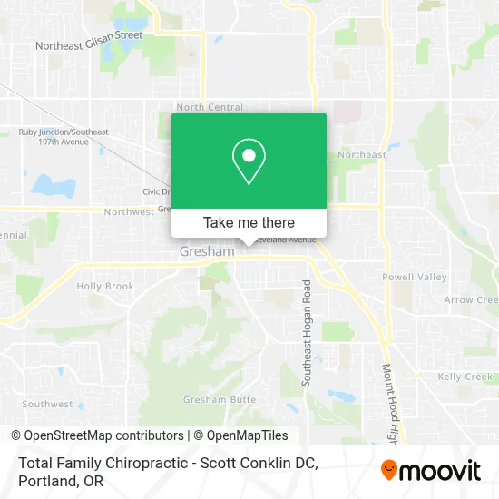 Total Family Chiropractic - Scott Conklin DC map