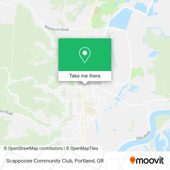 Scappoose Community Club map