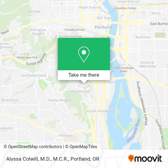 Alyssa Colwill, M.D., M.C.R. map