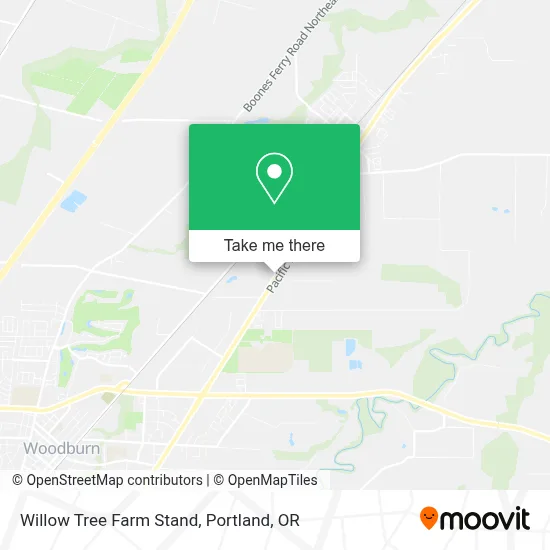 Willow Tree Farm Stand map