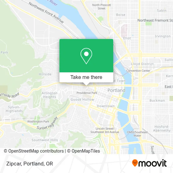 Zipcar map
