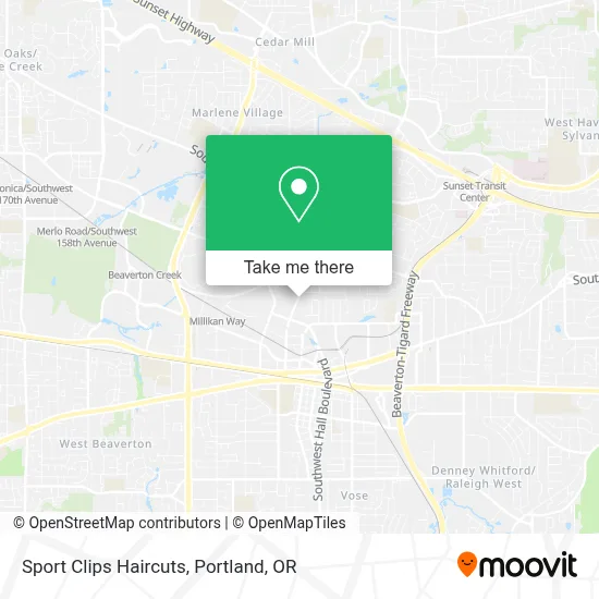 Sport Clips Haircuts map