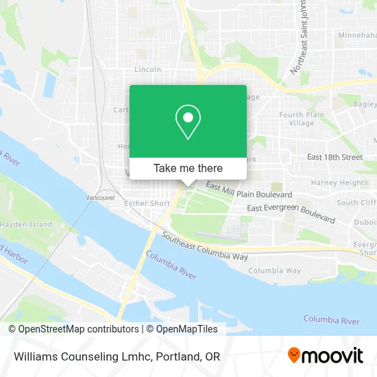 Williams Counseling Lmhc map