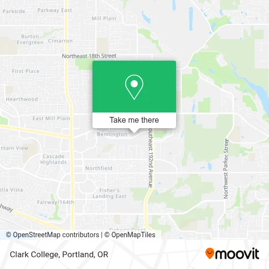 Clark College map