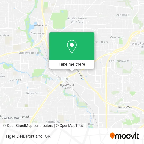 Tiger Deli map