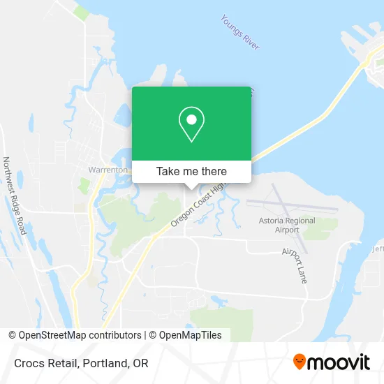 Crocs Retail map