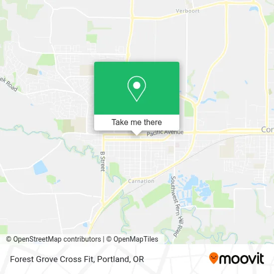 Forest Grove Cross Fit map