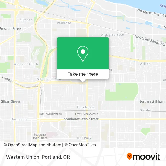 Western Union map