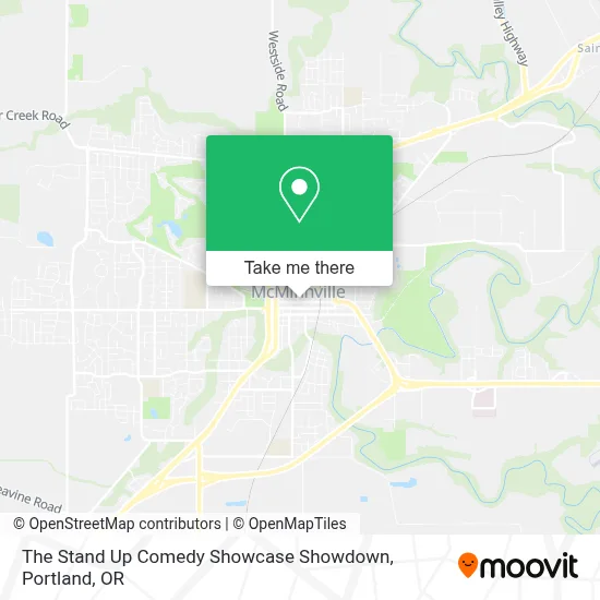 The Stand Up Comedy Showcase Showdown map