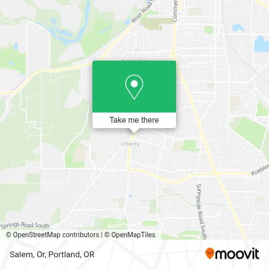 Salem, Or map