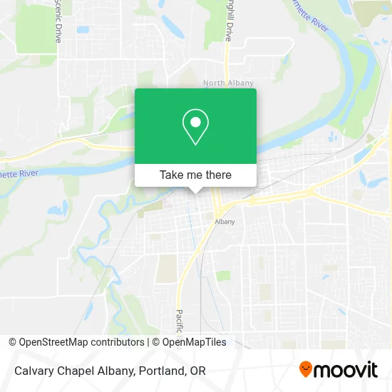 Calvary Chapel Albany map