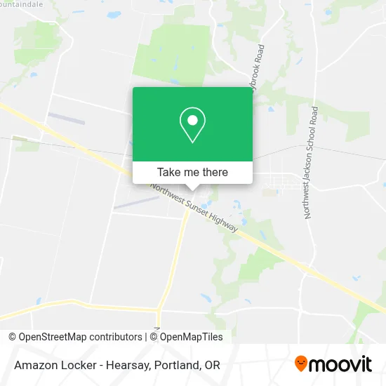 Amazon Locker - Hearsay map