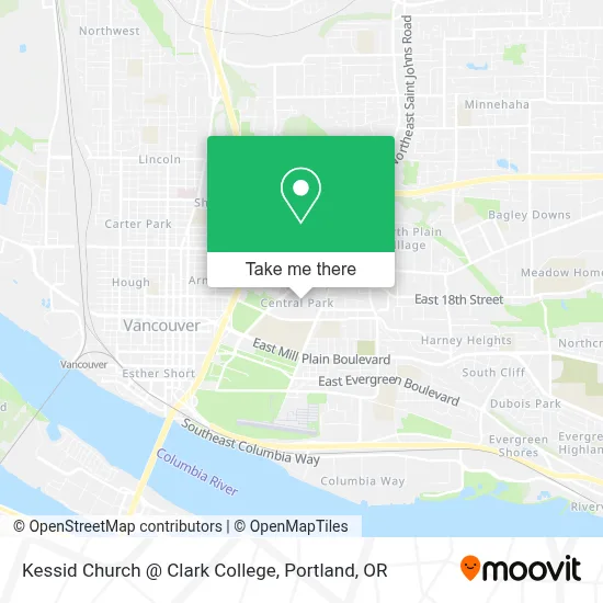 Kessid Church @ Clark College map
