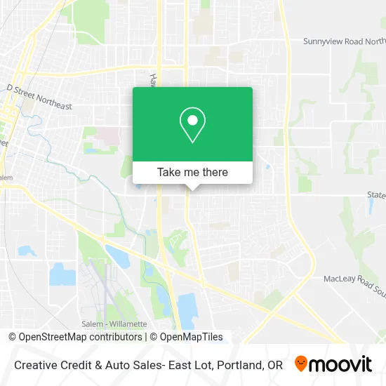 Creative Credit & Auto Sales- East Lot map