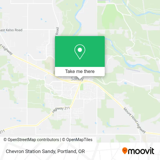 Chevron Station Sandy map