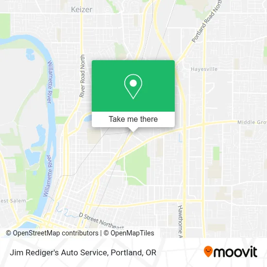 Jim Rediger's Auto Service map