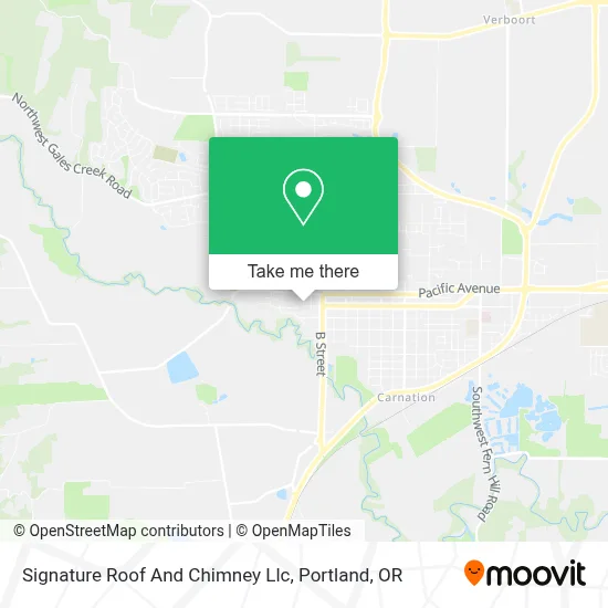 Signature Roof And Chimney Llc map