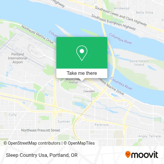 Sleep Country Usa map