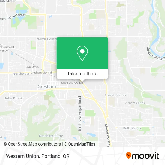 Western Union map