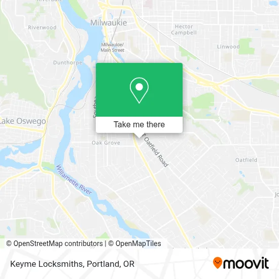 Keyme Locksmiths map