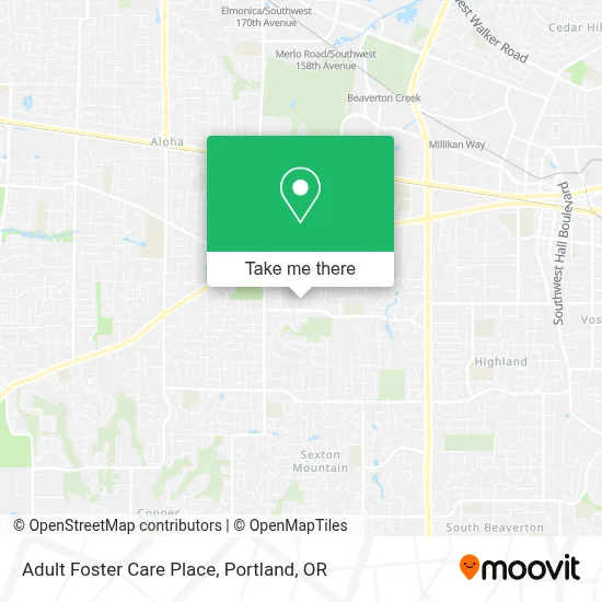 Adult Foster Care Place map