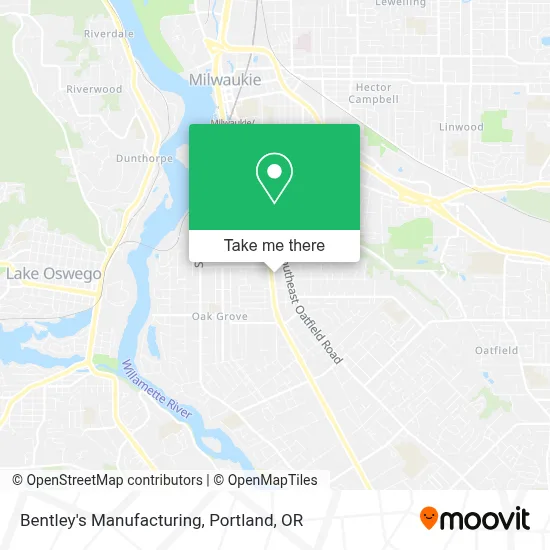 Bentley's Manufacturing map