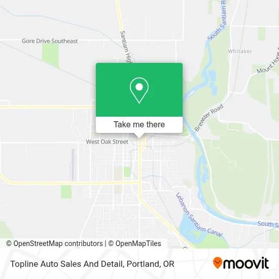 Topline Auto Sales And Detail map