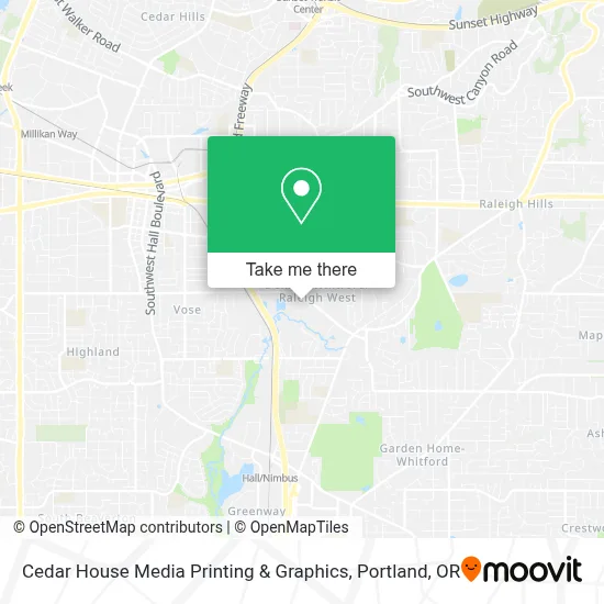 Cedar House Media Printing & Graphics map