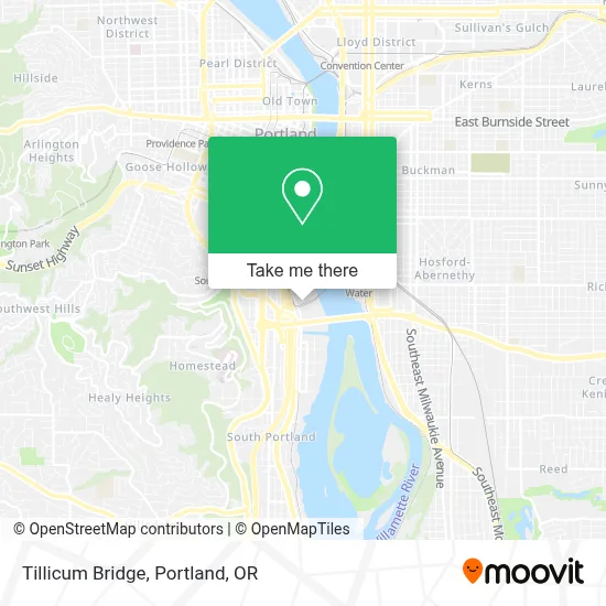 Tillicum Bridge map