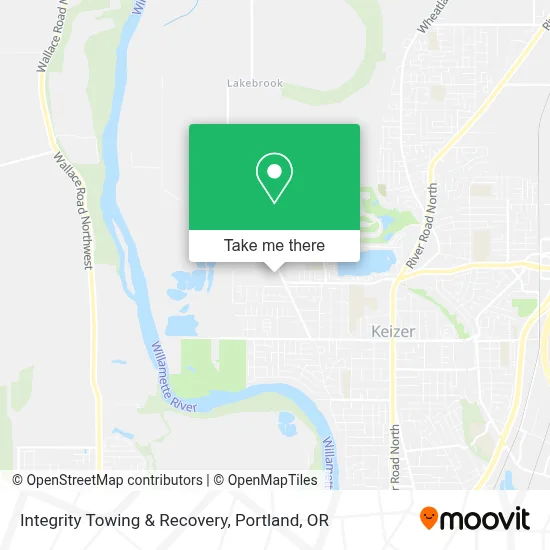 Integrity Towing & Recovery map